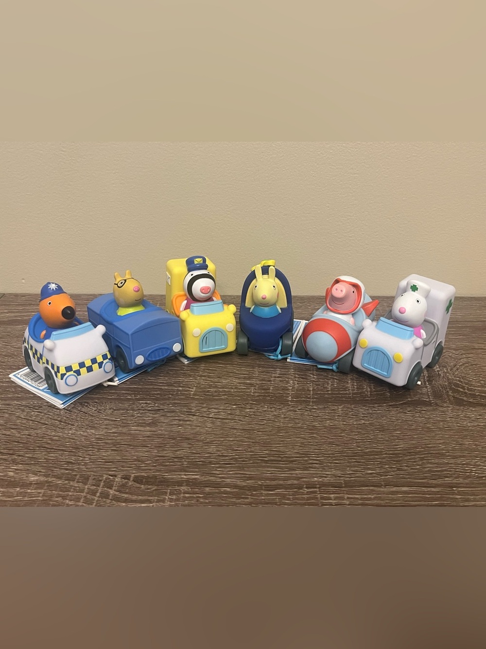NEW Peppa Pig Little Buggy Lot of 6 Freddy Pedro Zoe Rebecca George Suzy